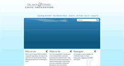 Desktop Screenshot of chifefoundation.org